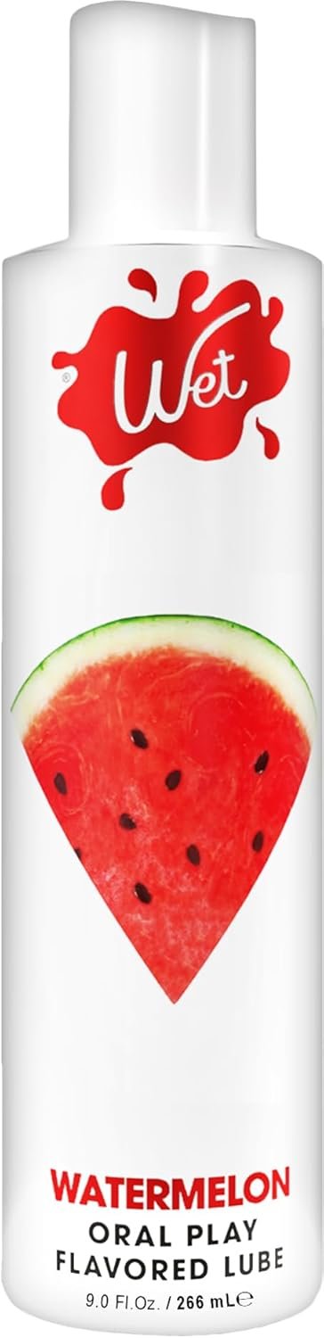 Wet Sexy Strawberry Premium Flavored Edible Lube for Men, Women and Couples | Long-Lasting, Condom Safe, Sugar Free, 9 fl oz - Image 2
