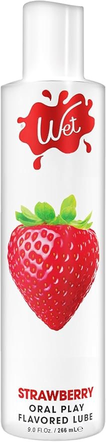 Wet Sexy Strawberry Premium Flavored Edible Lube for Men, Women and Couples | Long-Lasting, Condom Safe, Sugar Free, 9 fl oz - Image 13