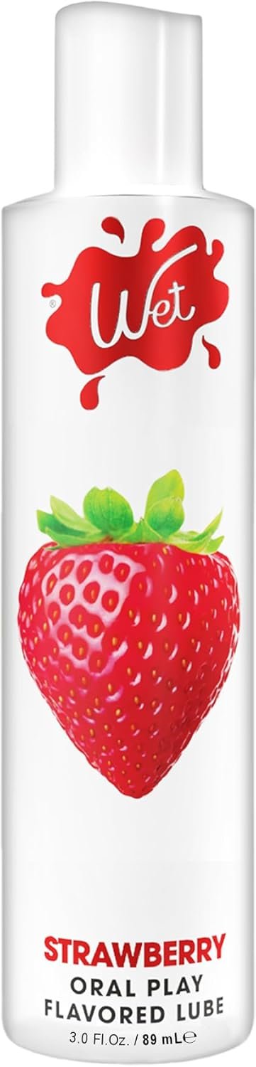 Wet Sexy Strawberry Premium Flavored Edible Lube for Men, Women and Couples | Long-Lasting, Condom Safe, Sugar Free, 9 fl oz - Image 10