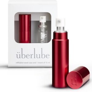 Uberlube Silicone Lube - Silver for Travel Unscented Silicone Lubricant Personal Lubrication : Latex-Safe Sex Lube Liquid for Couples, Flavorless, Vaginal & Anal Lube - 15ml