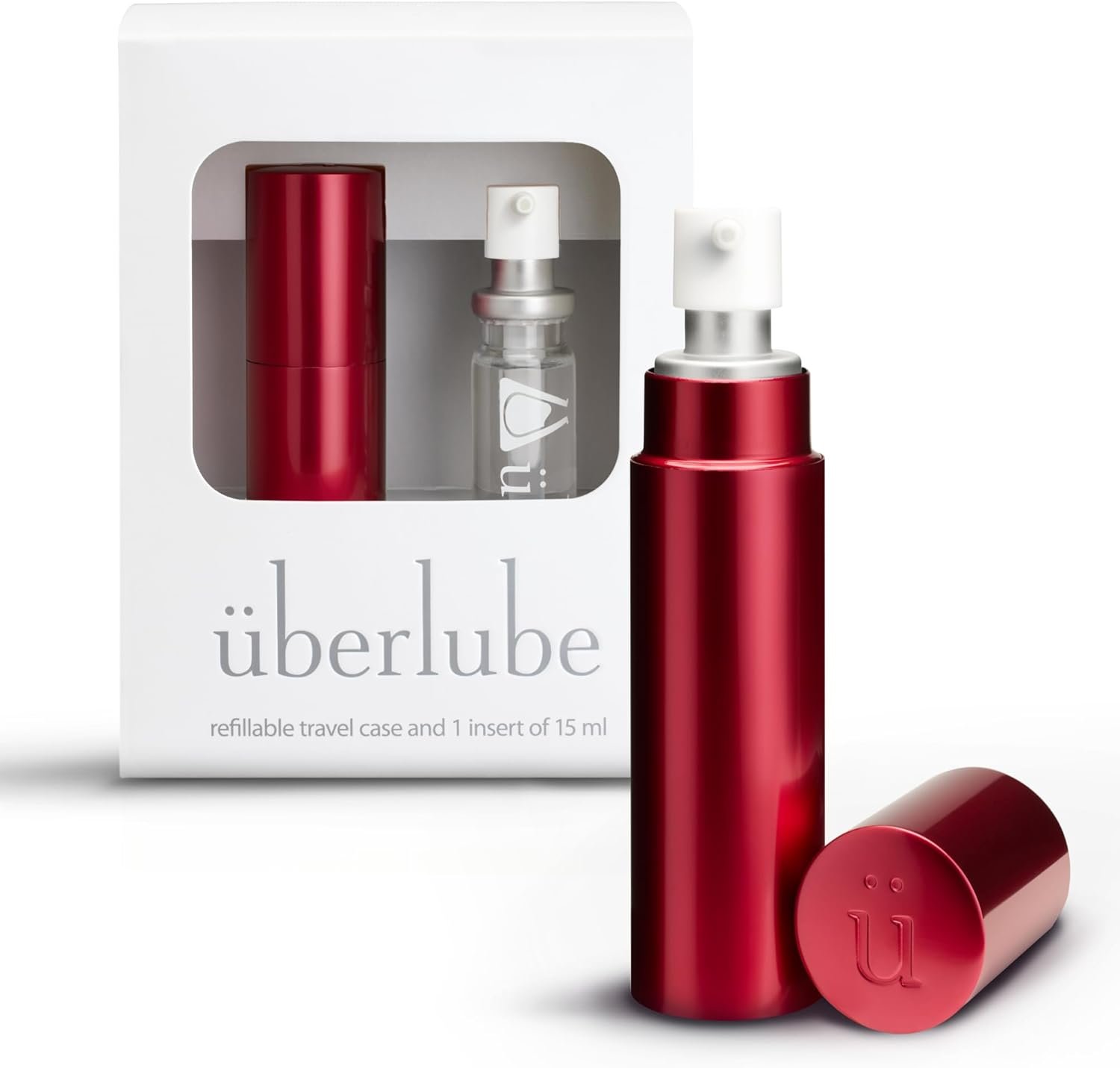 Uberlube Silicone Lube - Silver for Travel Unscented Silicone Lubricant Personal Lubrication : Latex-Safe Sex Lube Liquid for Couples, Flavorless, Vaginal & Anal Lube - 15ml