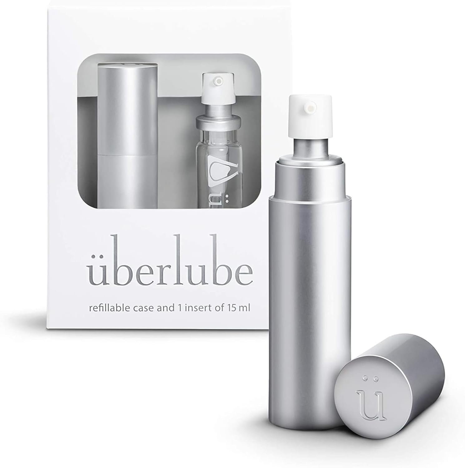 Uberlube Silicone Lube - Silver for Travel Unscented Silicone Lubricant Personal Lubrication : Latex-Safe Sex Lube Liquid for Couples, Flavorless, Vaginal & Anal Lube - 15ml - Image 3
