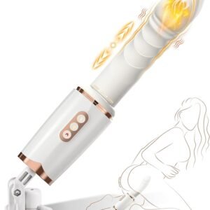 Sex Machine Thrusting Dildo Vibrator Adult Sex Toys for Women Men G Spot Clitoral Anal Play, Dildo Machine Rotatable Switch 7 Vibrating Thrust Modes Smart Heating Big Suction Cup Anal Toys for Couple