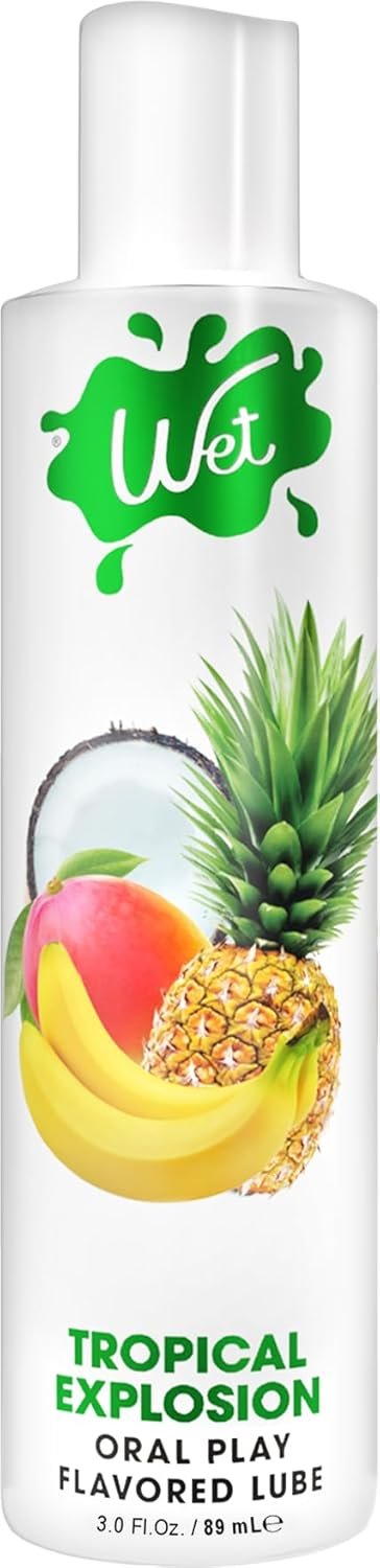 Wet Sexy Strawberry Premium Flavored Edible Lube for Men, Women and Couples | Long-Lasting, Condom Safe, Sugar Free, 9 fl oz - Image 3