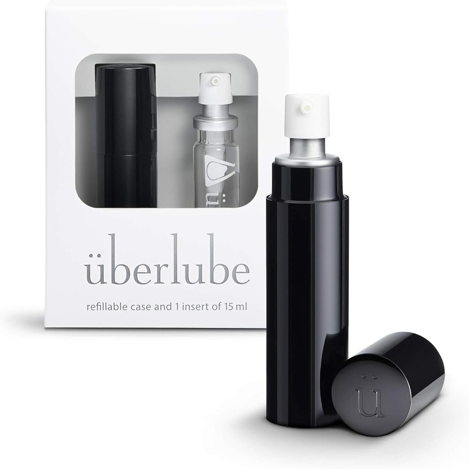Uberlube Silicone Lube - Silver for Travel Unscented Silicone Lubricant Personal Lubrication : Latex-Safe Sex Lube Liquid for Couples, Flavorless, Vaginal & Anal Lube - 15ml - Image 10
